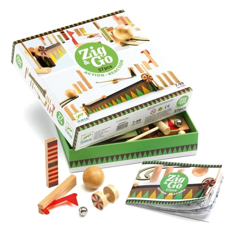 Djeco Zig & Go Actie-reactie Parcours (27-delig) 5 Djeco Zig & Go Actie-reactie Parcours (27-delig) - Afbeelding 3