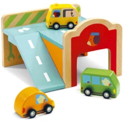 Djeco Mini Garage Met Auto's 18m+