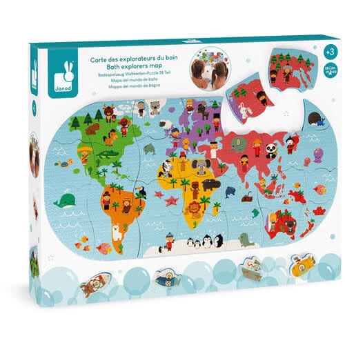 Janod Badspeelgoed Wereldkaart 8 Janod Badspeelgoed Wereldkaart - Afbeelding 6