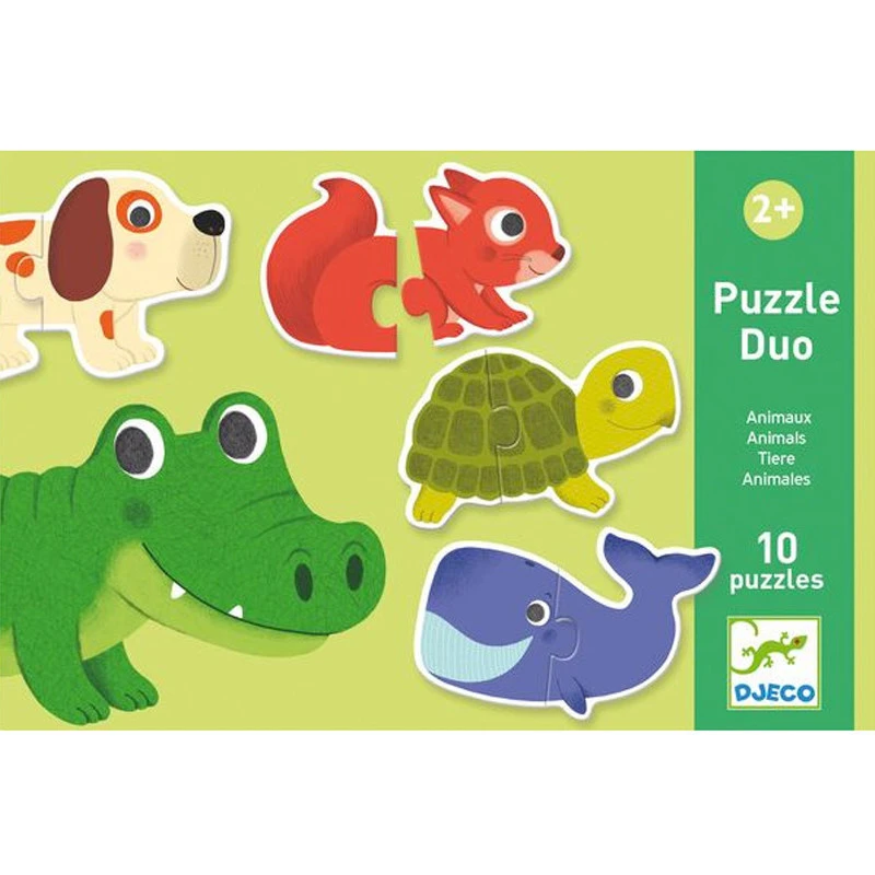 Djeco Puzzel Duo Dieren 3 Djeco Puzzel Duo Dieren
