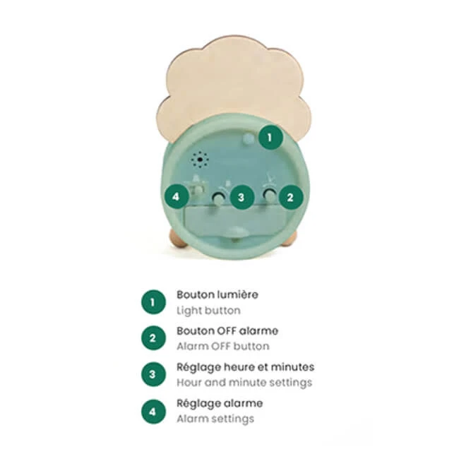 Djeco Kinderwekker Dino 6 Djeco Kinderwekker Dino - Afbeelding 4