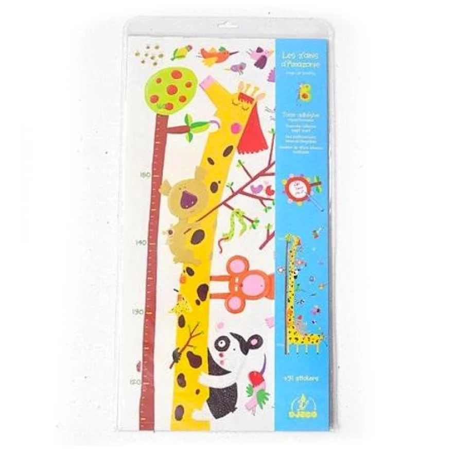 Djeco Muursticker Groeimeter Jungle 5 Djeco Muursticker Groeimeter Jungle - Afbeelding 3