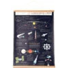 Wandkaart De Ruimte (met Houten Hanger) -Kinderspeelgoedwinkel image 1735