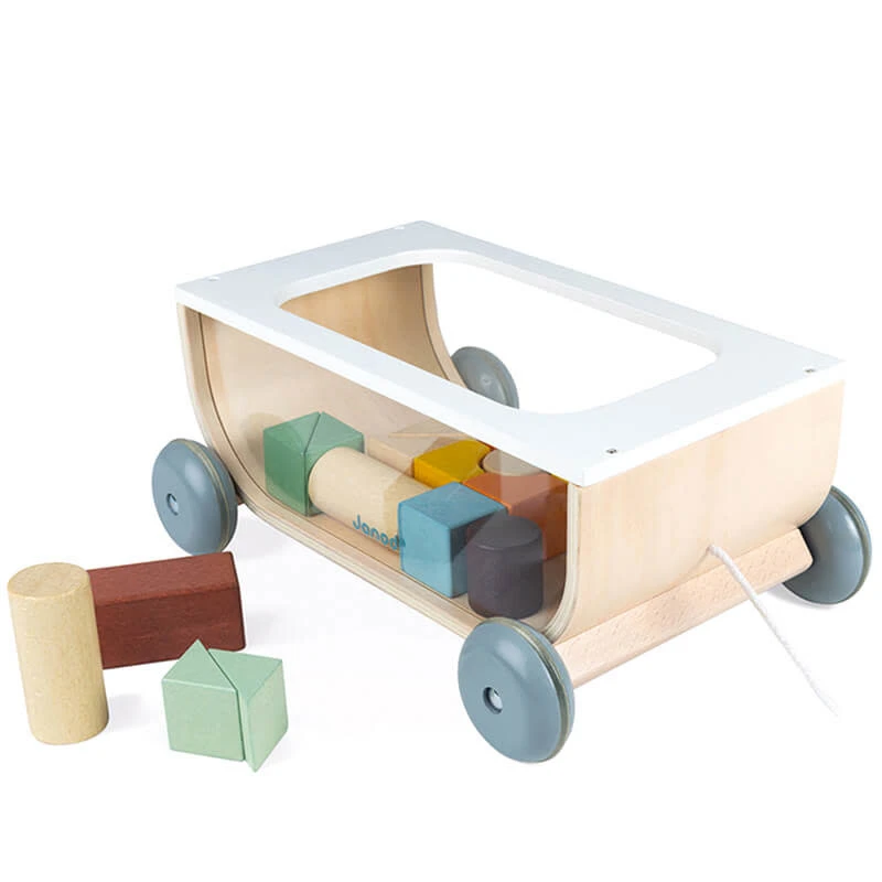 Janod Sweet Cocoon - Trekkar Met Blokken 18m+ 3 Janod Sweet Cocoon - Trekkar Met Blokken 18m+