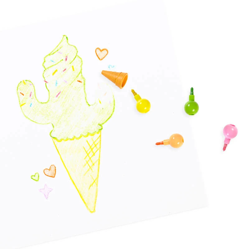 Ooly Stapelkrijtjes & Gum Ijsje 8 Ooly Stapelkrijtjes & Gum Ijsje - Afbeelding 6