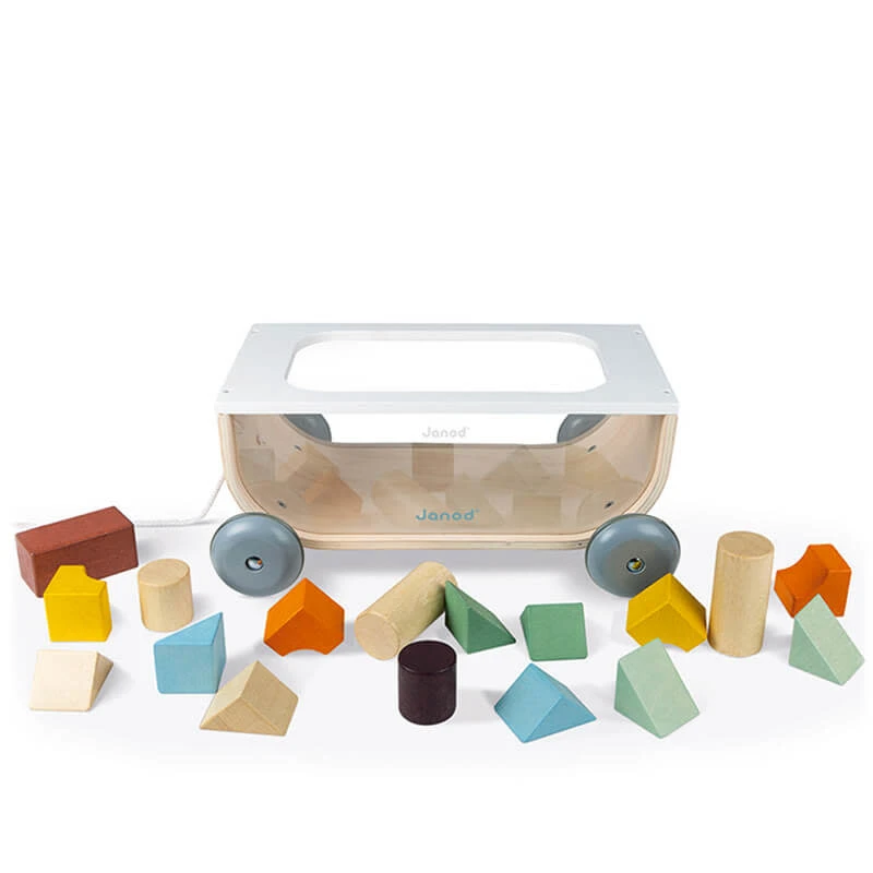 Janod Sweet Cocoon - Trekkar Met Blokken 18m+ 4 Janod Sweet Cocoon - Trekkar Met Blokken 18m+ - Afbeelding 2