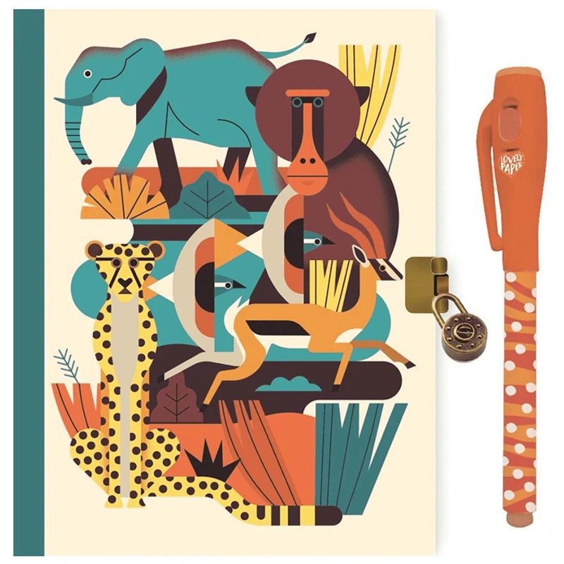 Djeco Dagboek Met Slot En Pen - Owen 3 Djeco Dagboek Met Slot En Pen - Owen