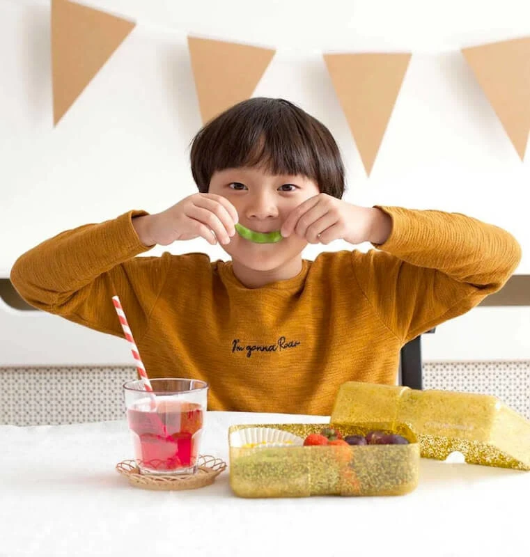 A Little Lovely Company Broodtrommel Met Elastiek - Glitters Goud 7 A Little Lovely Company Broodtrommel Met Elastiek - Glitters Goud - Afbeelding 5