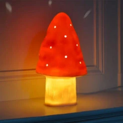 Heico Paddenstoel Lamp Punt (rood) -Kinderspeelgoedwinkel image 1859