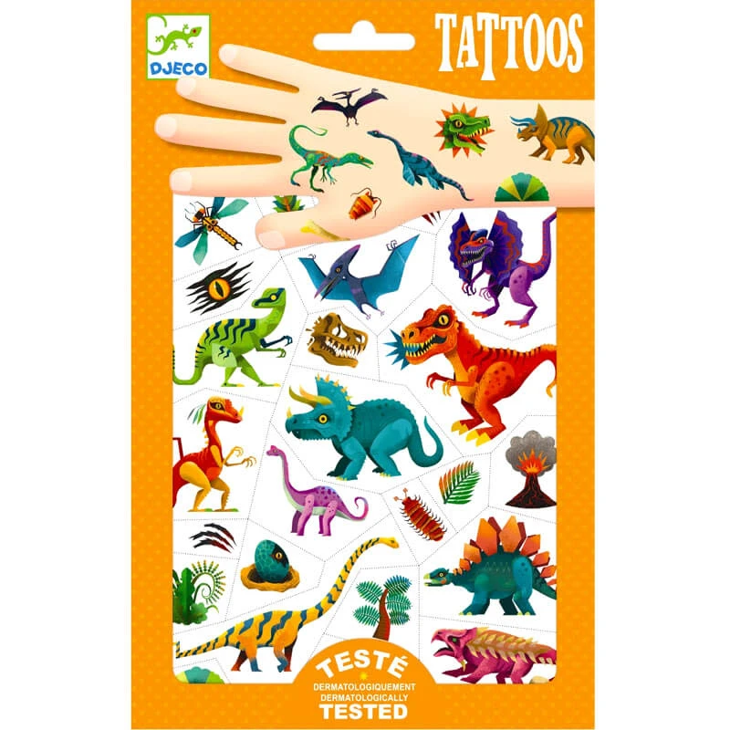 Djeco Tattoos Dino's 3 Djeco Tattoos Dino's