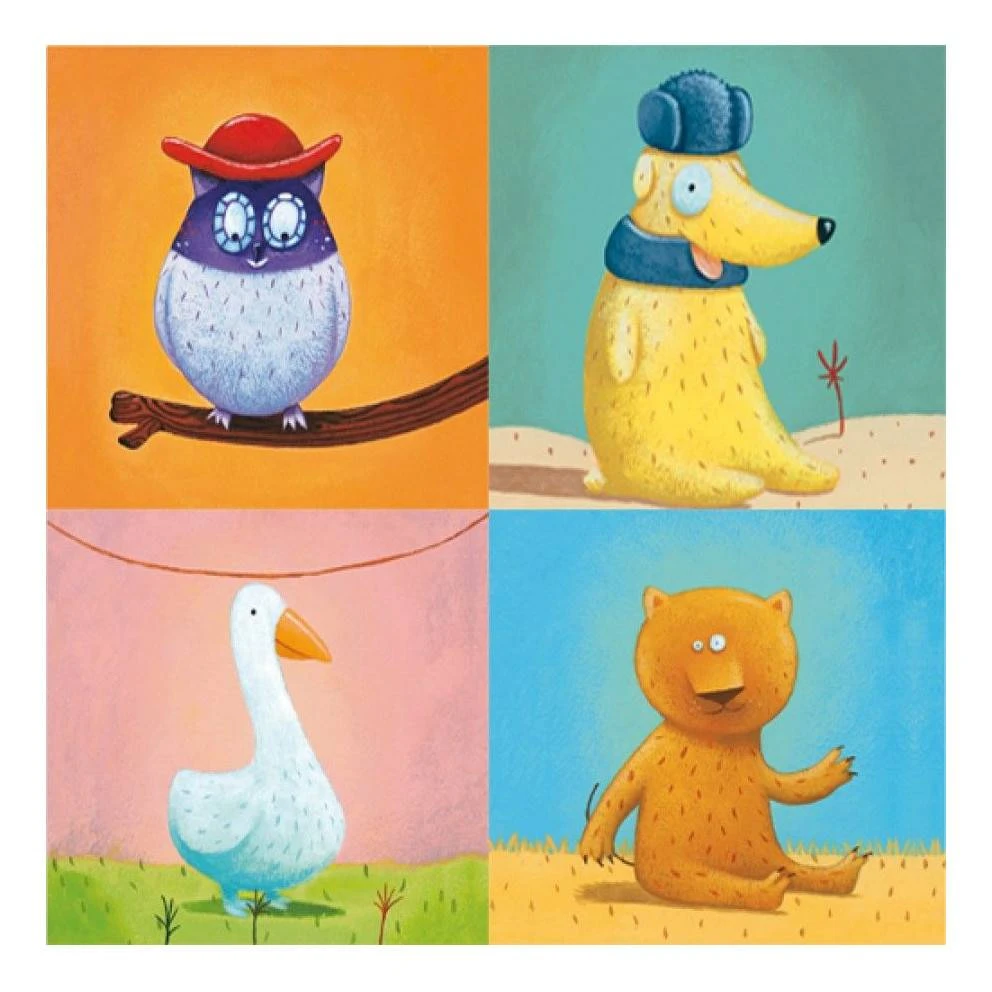 Djeco Creëer Met Stickers - Dieren 6 Djeco Creëer Met Stickers - Dieren - Afbeelding 4