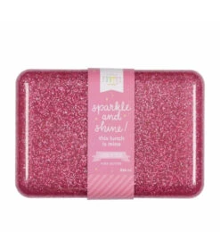 A Little Lovely Company Broodtrommel Met Elastiek - Glitters Roze -Kinderspeelgoedwinkel image 2003