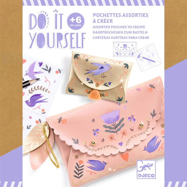 Djeco Do It Yourself - Tasje & Portemonnee 4 Djeco Do It Yourself - Tasje & Portemonnee - Afbeelding 2