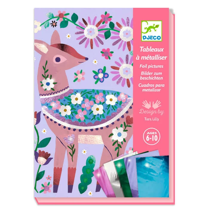 Djeco Schilderijen Met Metallic Folie - Bos 4 Djeco Schilderijen Met Metallic Folie - Bos - Afbeelding 2