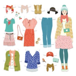 Djeco Aankleedpoppetjes 'De Grote Kleedkamer' 7 Djeco Aankleedpoppetjes 'De Grote Kleedkamer' -Kinderspeelgoedwinkel image 2119