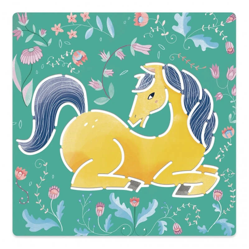 Djeco Sjablonen Paarden 5 Djeco Sjablonen Paarden - Afbeelding 3