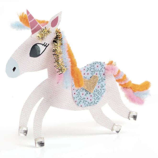 Djeco Knutseldoos Kralen & Pompoms 4 Djeco Knutseldoos Kralen & Pompoms - Afbeelding 2