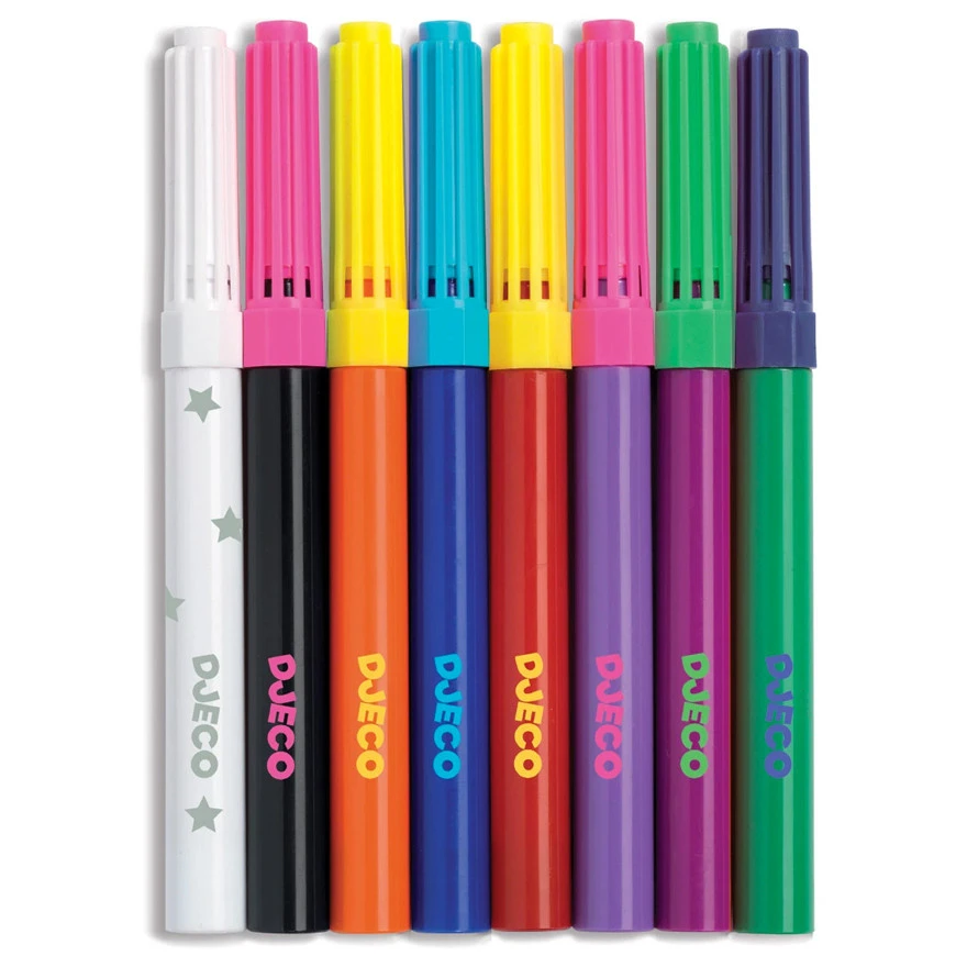 Djeco Magische Viltstiften 4 Djeco Magische Viltstiften - Afbeelding 2