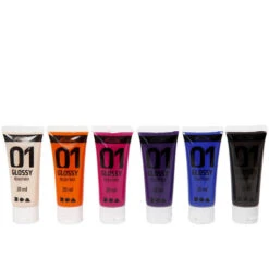 Acrylverf 01 Glossy Secundair (6x20ml) -Kinderspeelgoedwinkel image 2229