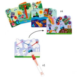 Djeco Magisch Kleuren Met Water - In De Tuin -Kinderspeelgoedwinkel image 2260