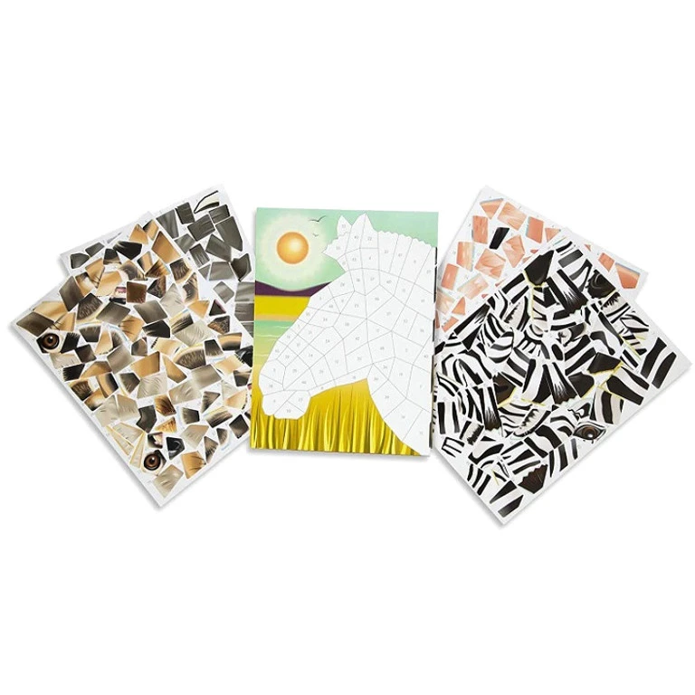 Mozaïek Stickerboek Safari 7+ 5 Mozaïek Stickerboek Safari 7+ - Afbeelding 3