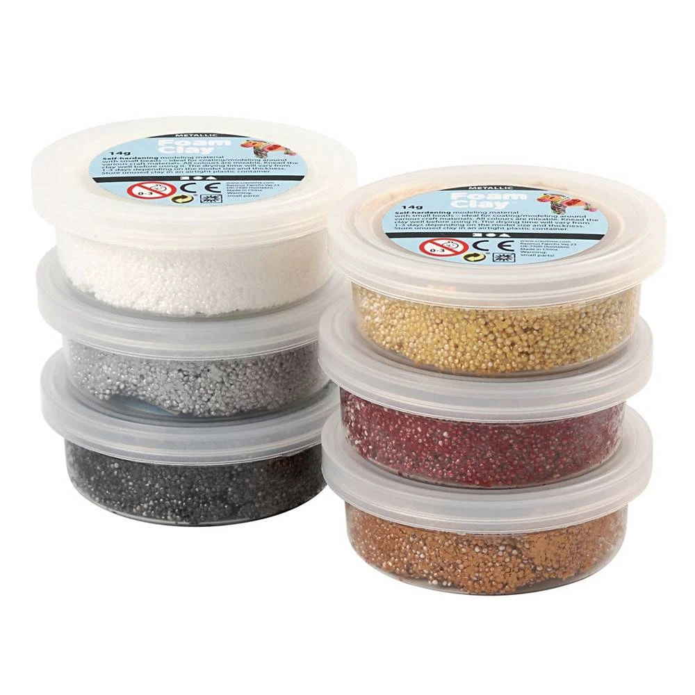 Foam Clay Pakket Goud Metallic (6st) 3 Foam Clay Pakket Goud Metallic (6st)