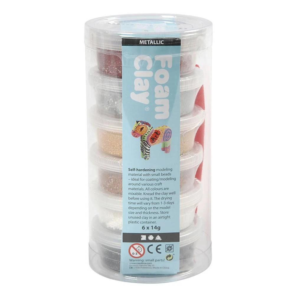 Foam Clay Pakket Goud Metallic (6st) 4 Foam Clay Pakket Goud Metallic (6st) - Afbeelding 2