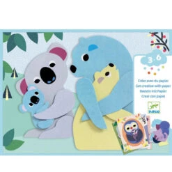 Djeco Collages Met Karton - Mama & Baby