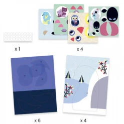 Djeco Collages Met Karton - Mama & Baby 9 Djeco Collages Met Karton - Mama & Baby -Kinderspeelgoedwinkel image 2388