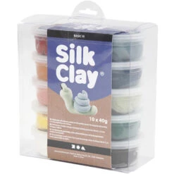 Silk Clay Pakket Natuur (10st) -Kinderspeelgoedwinkel image 2391