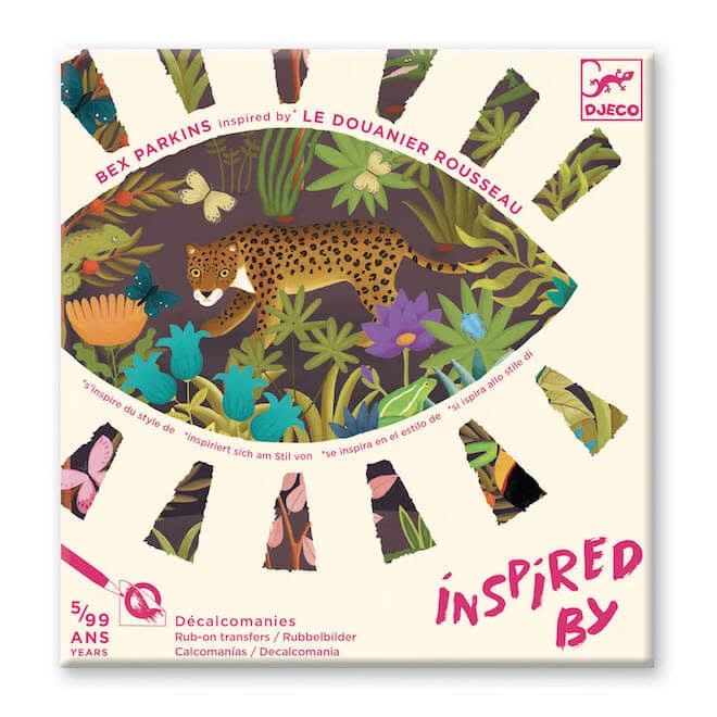 Djeco Inspired By Douanier Rousseau - Krasplaatjes 4 Djeco Inspired By Douanier Rousseau - Krasplaatjes - Afbeelding 2