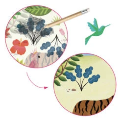 Djeco Inspired By Douanier Rousseau - Krasplaatjes 9 Djeco Inspired By Douanier Rousseau - Krasplaatjes -Kinderspeelgoedwinkel image 2395