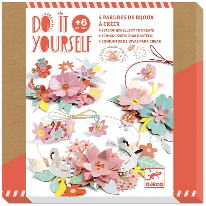 Djeco Do It Yourself - Bloemen Sieraden Pastel 3 Djeco Do It Yourself - Bloemen Sieraden Pastel