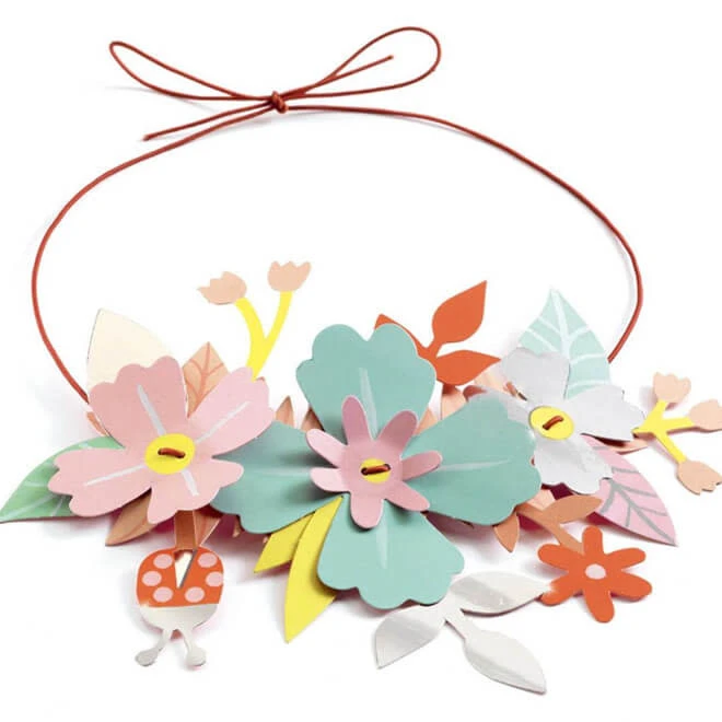Djeco Do It Yourself - Bloemen Sieraden Pastel 6 Djeco Do It Yourself - Bloemen Sieraden Pastel - Afbeelding 4
