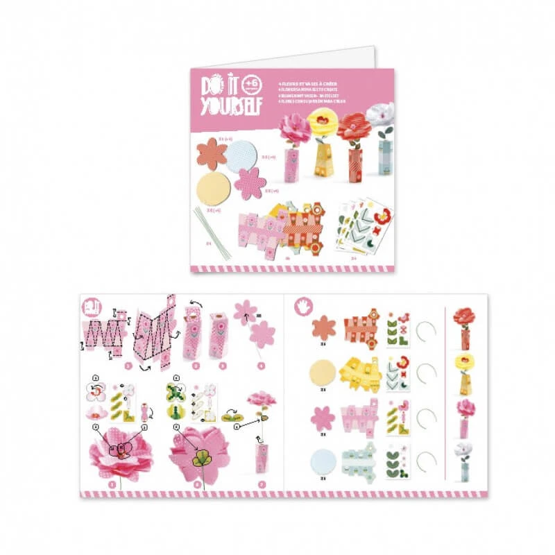 Djeco Do It Yourself - Bloemen In Vaasjes 6 Djeco Do It Yourself - Bloemen In Vaasjes - Afbeelding 4