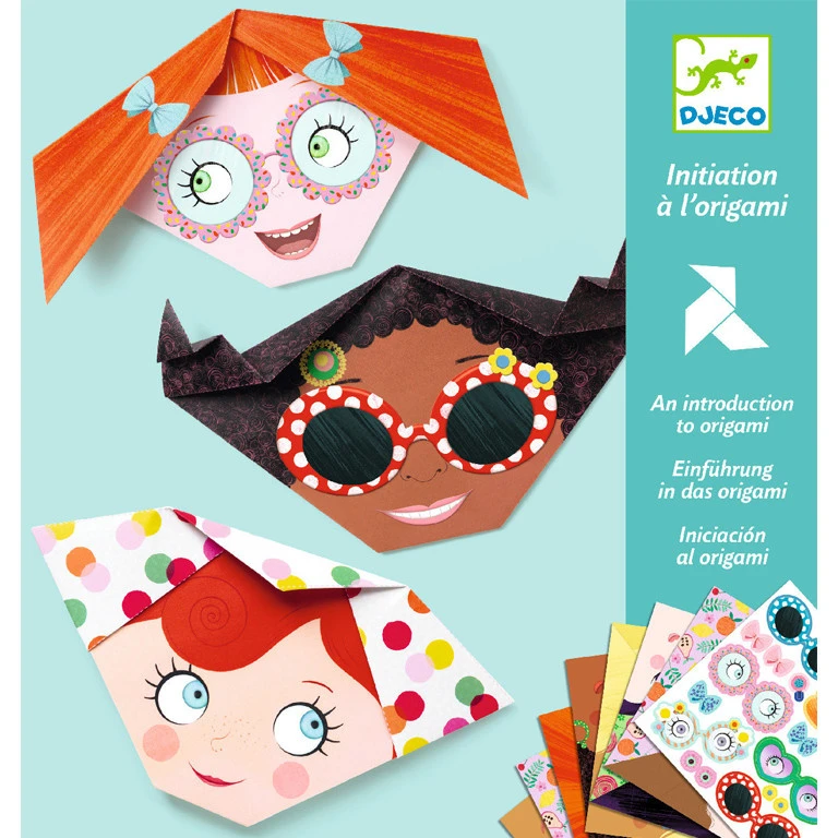 Djeco Origami Gezichten 3 Djeco Origami Gezichten