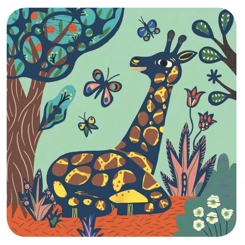 Djeco Kraskaarten Jungle 5 Djeco Kraskaarten Jungle - Afbeelding 3