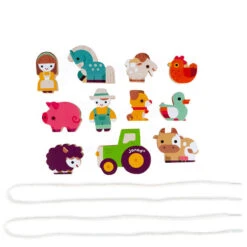 Janod Rijgkralen Boerderij 8 Janod Rijgkralen Boerderij -Kinderspeelgoedwinkel image 251