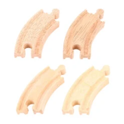 BIGJIGS Treinbaan Korte Bochten (4st)