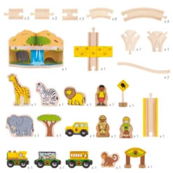 BIGJIGS Safari Treinset -Kinderspeelgoedwinkel image 551