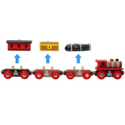 BIGJIGS Piraten Trein -Kinderspeelgoedwinkel image 624