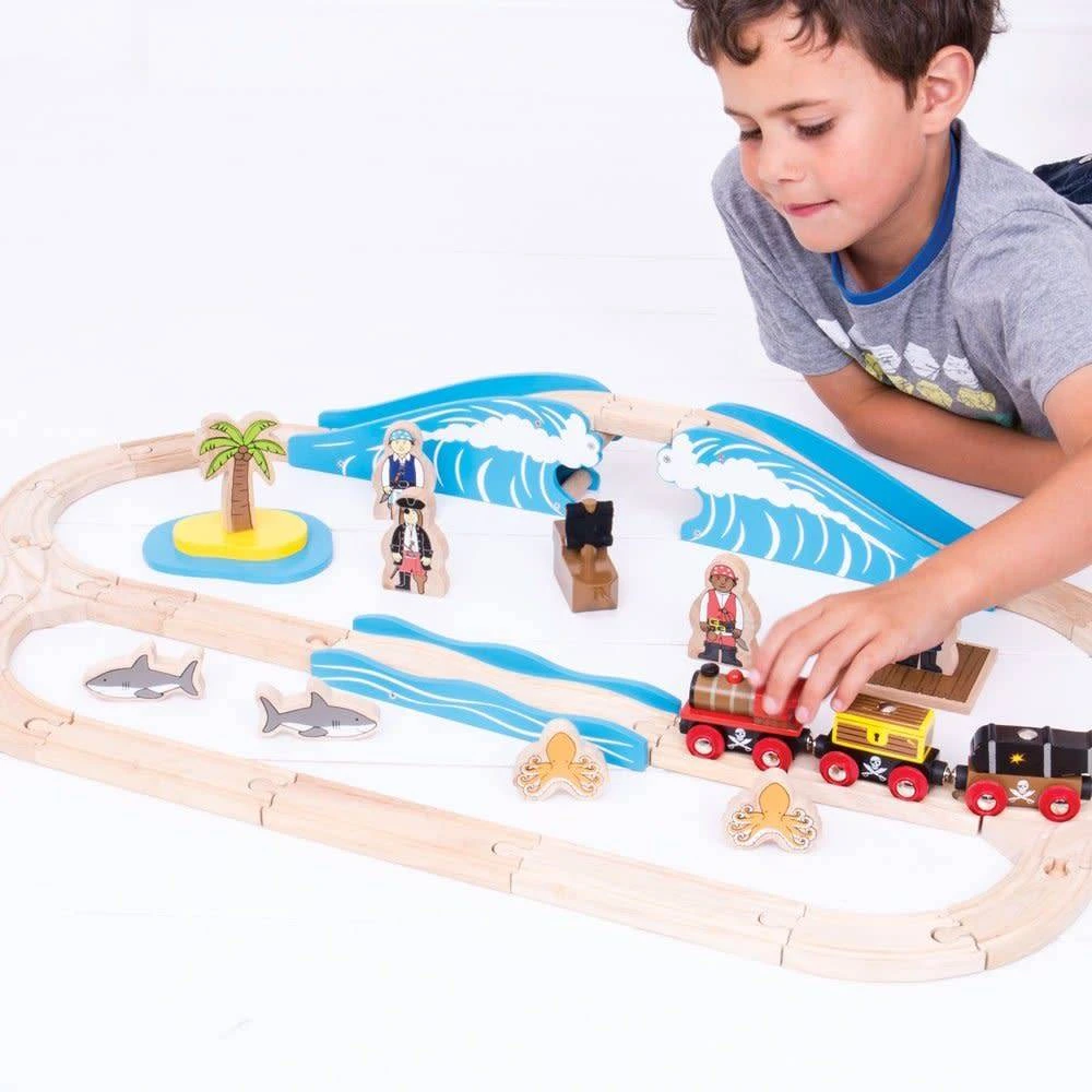 Bigjigs Trein Set Piraten 4 Bigjigs Trein Set Piraten - Afbeelding 2