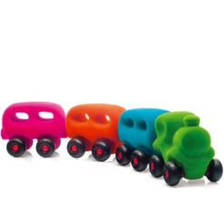 Rubbabu Trein Met 3 Wagonnetjes