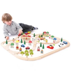 BIGJIGS Stad En Land Treinset -Kinderspeelgoedwinkel image 754