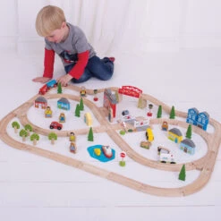 BIGJIGS Stad En Land Treinset -Kinderspeelgoedwinkel image 757