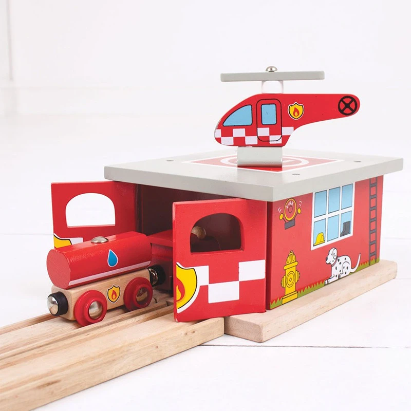 BIGJIGS Brandweer Remise Uitbreiding 4 BIGJIGS Brandweer Remise Uitbreiding - Afbeelding 2