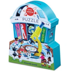 Crocodile Creek Silhouet Puzzel - Wetenschaps Museum (48st) 4+