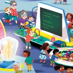 Crocodile Creek Silhouet Puzzel - Wetenschaps Museum (48st) 4+ -Kinderspeelgoedwinkel image 954