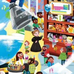 Crocodile Creek Silhouet Puzzel - Wetenschaps Museum (48st) 4+ -Kinderspeelgoedwinkel image 955